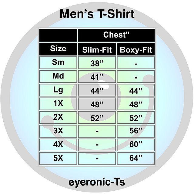 Men's T-shirt size chart